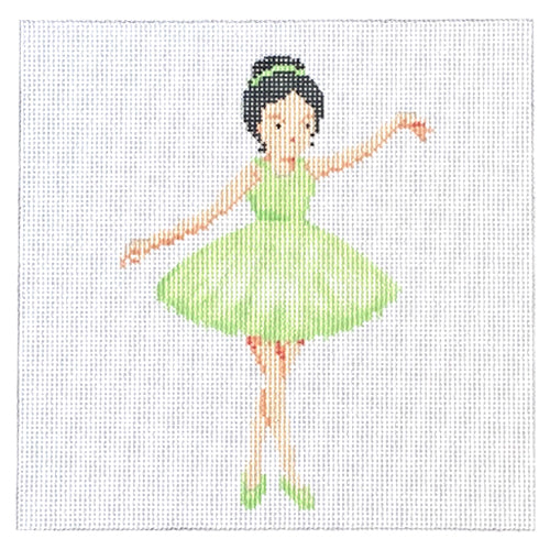 Ballerina in a Green Tutu