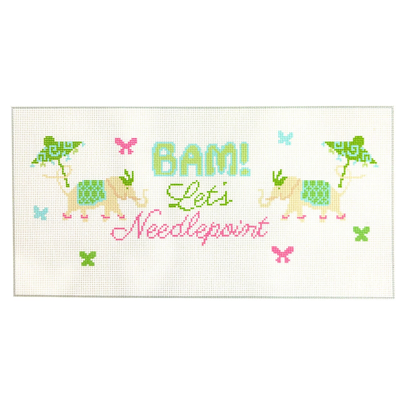 Bam Let's Needlepoint Lumbar
