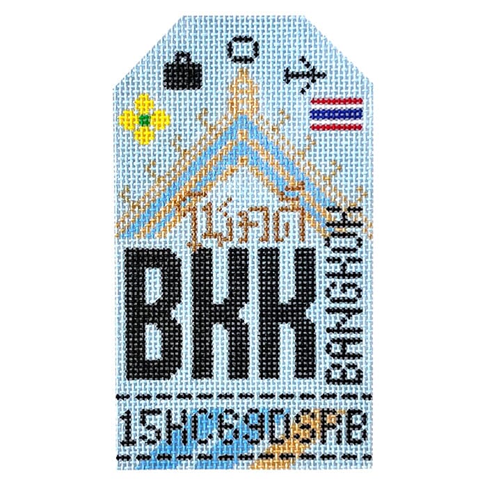 Bangkok BKK Retro Travel Tag