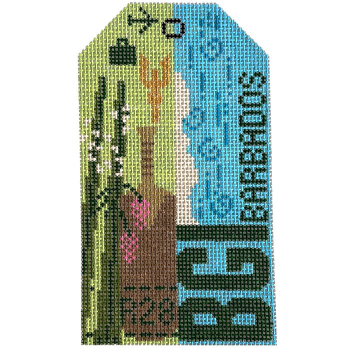 Barbados BGI Retro Travel Tag