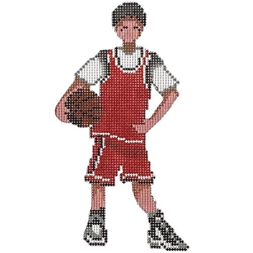 Basketball Player - Red Uniform