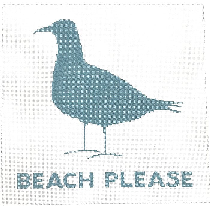 Beach Please on 13 White Background