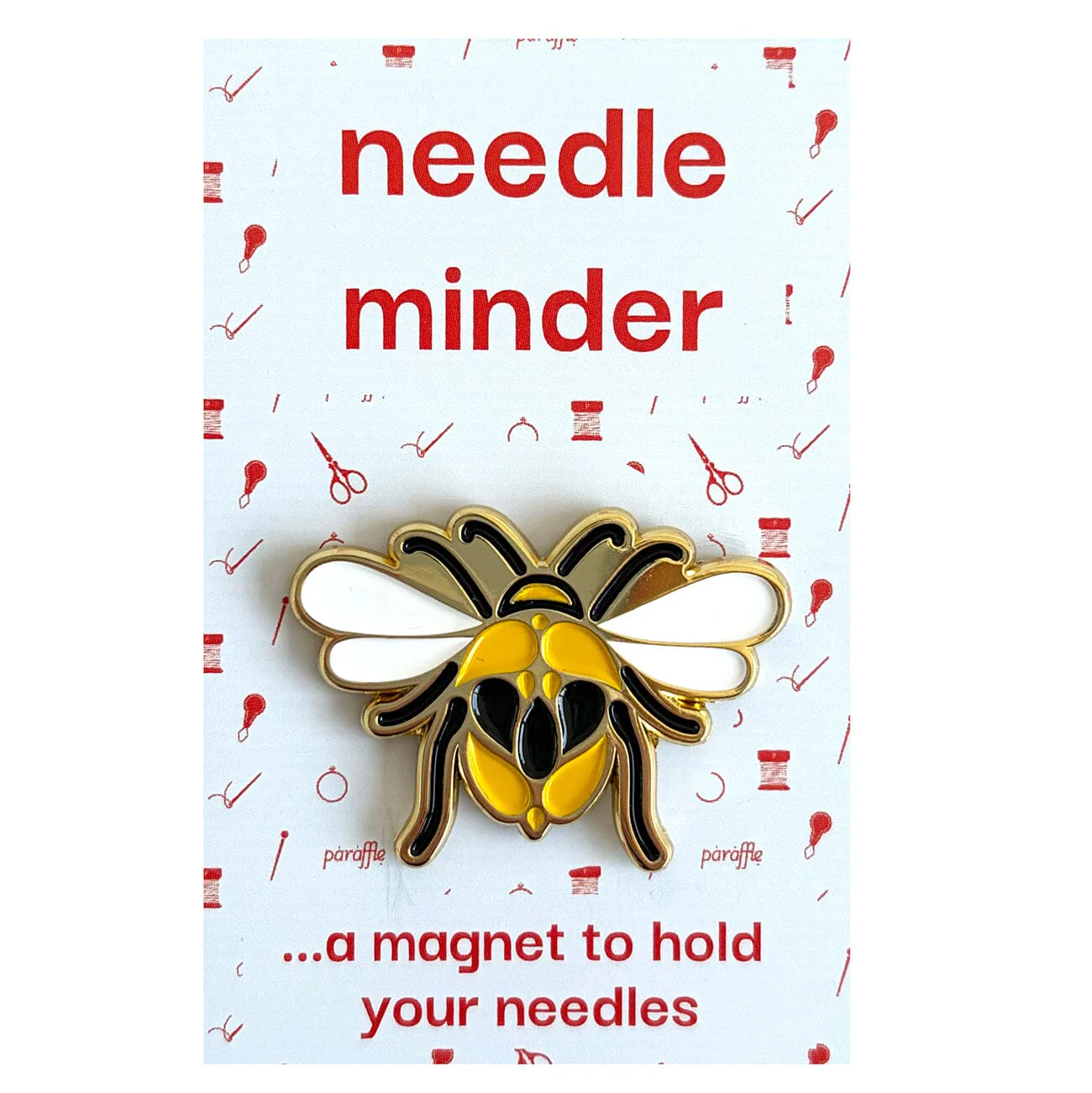 Bee Enamel Needle Minder