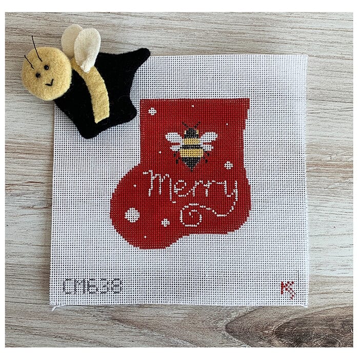 Bee Merry Mini Sock w/Bee Insert