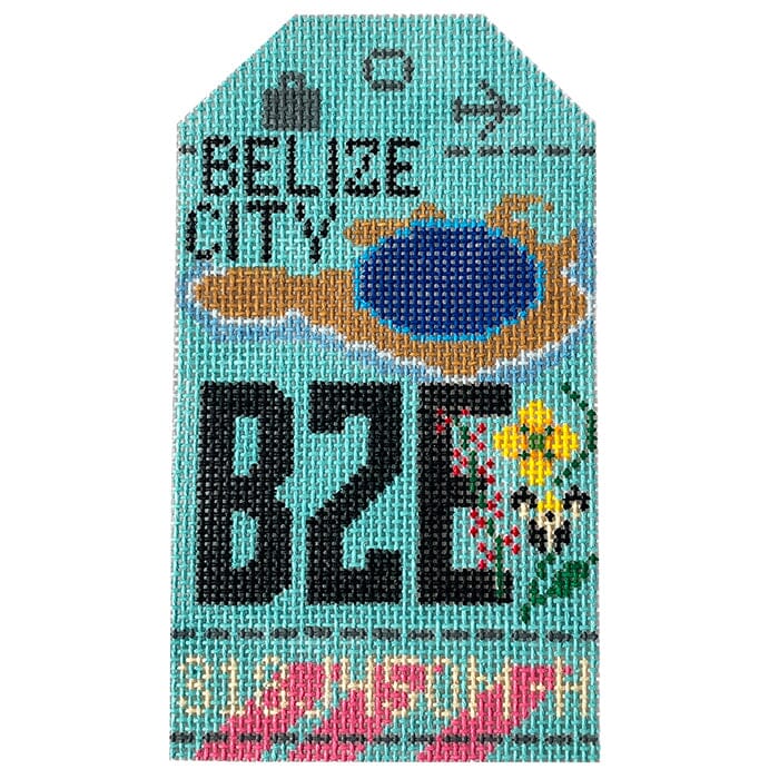 Belize BZE Retro Travel Tag