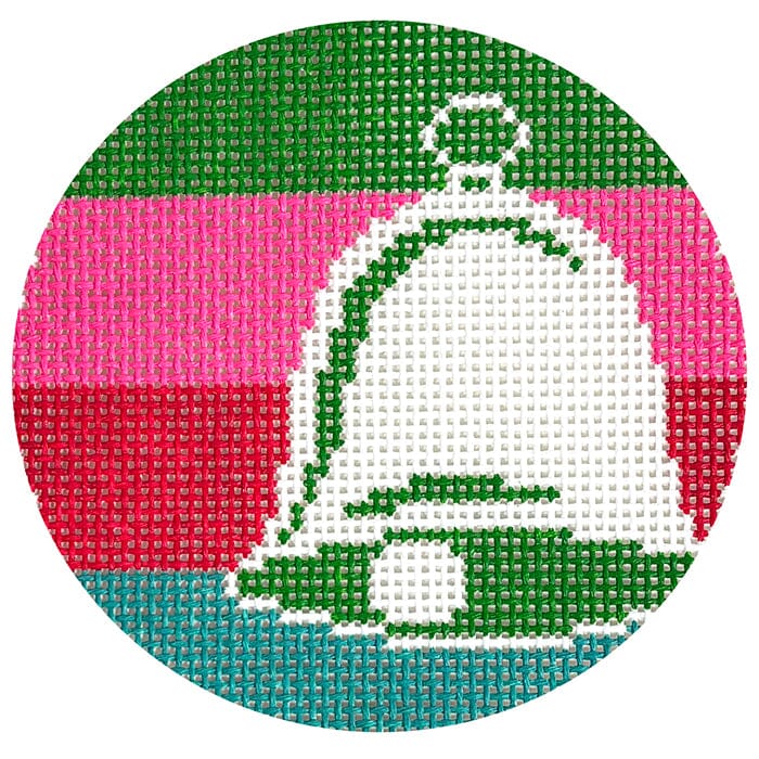 Bell on Stripes Round on 13