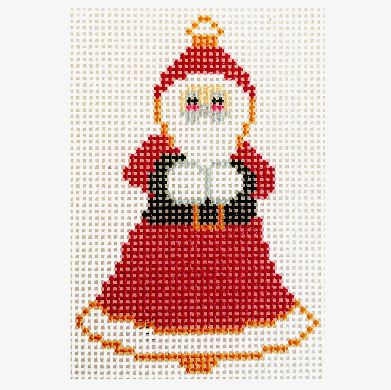 Bell Santa Ornament