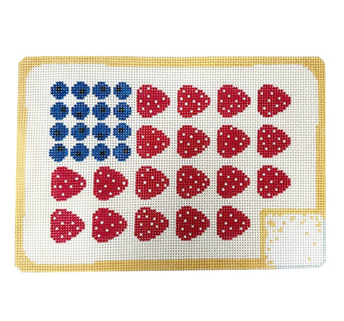 Berry Flag Cake Clutch