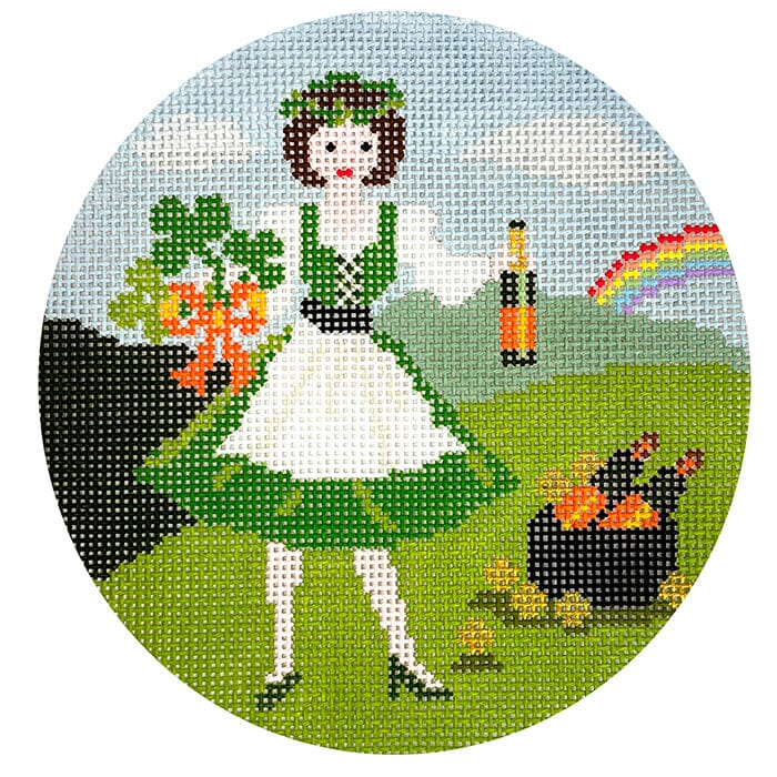 Betty Loves St. Patricks Day Round w/Stitch Guide