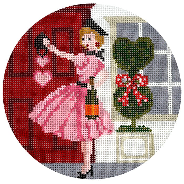 Betty Loves Valentines Day Round w/Stitch Guide