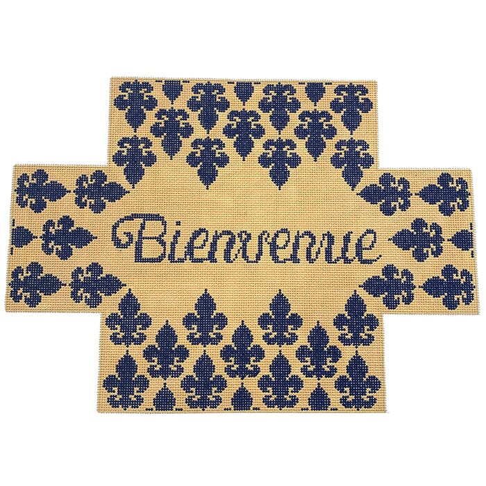 Bienvenue Brick Cover in Blue and Yellow