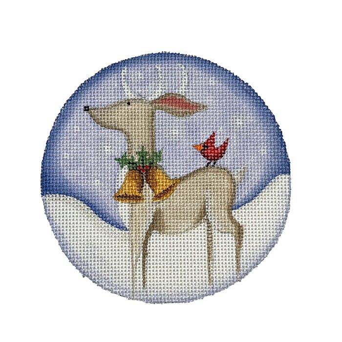 Bird on Deer Ornament