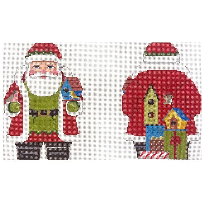 Birdhouse Santa, 2 Sided on 18