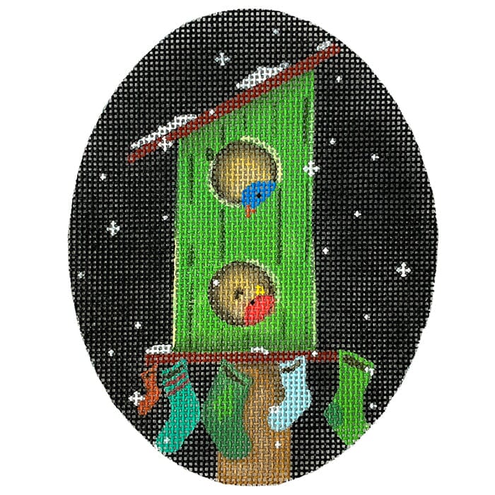 Birdhouse with Stockings
