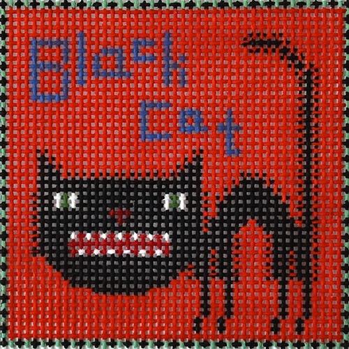 Black Cat Arched Back Square