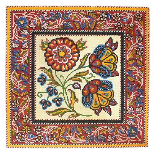 Peasant Print Red