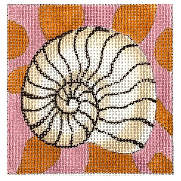 Black & White Seashell 3x3