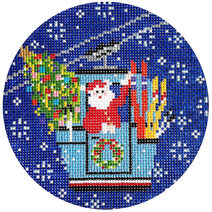 Blizzard Gondola Santa Round