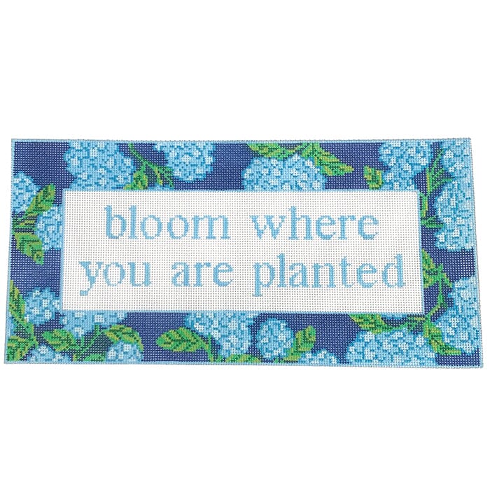 Bloom Where You Are Blue Floral