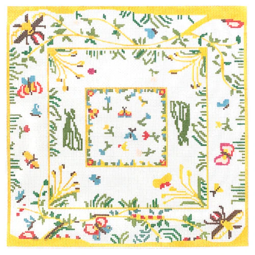 Blooms and Bees Pillow
