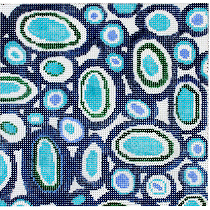 Blue and White Circles