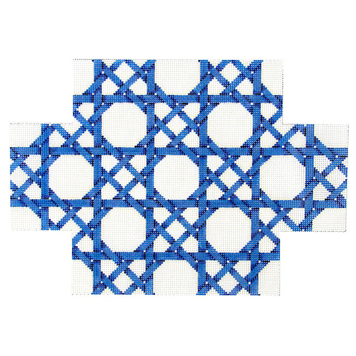 Blue Caning Pattern Brick Cover