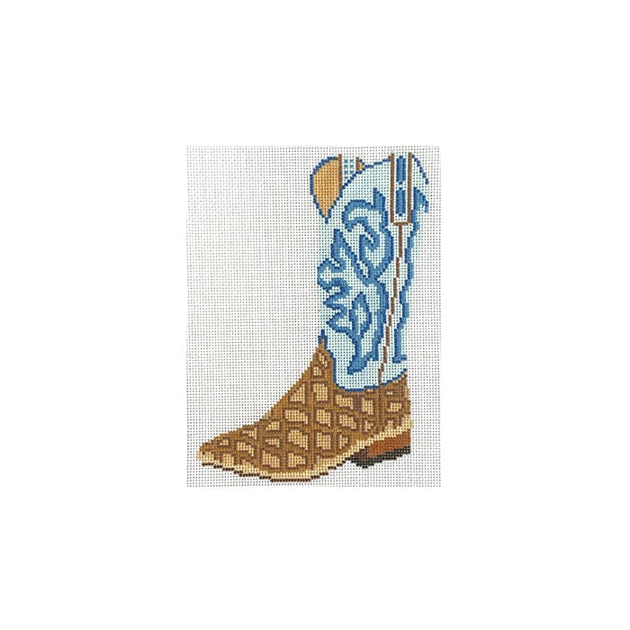 Blue Cowboy Boot Ornament