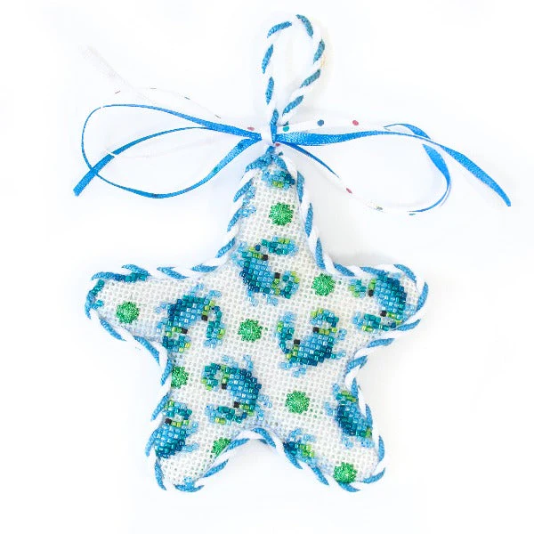 Blue Crabs on White Starfish Kit