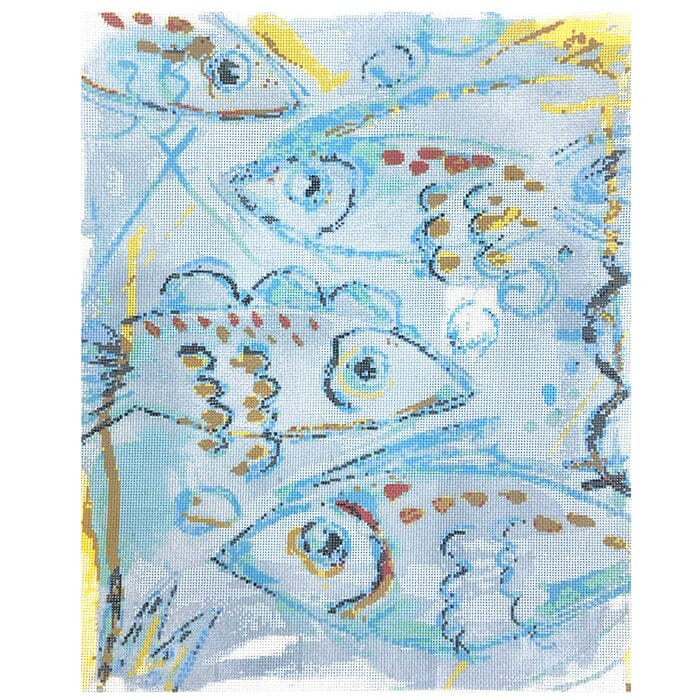 Blue Fish in Motion