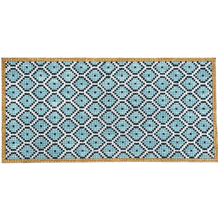 Blue Fish Scale Eyeglass Case