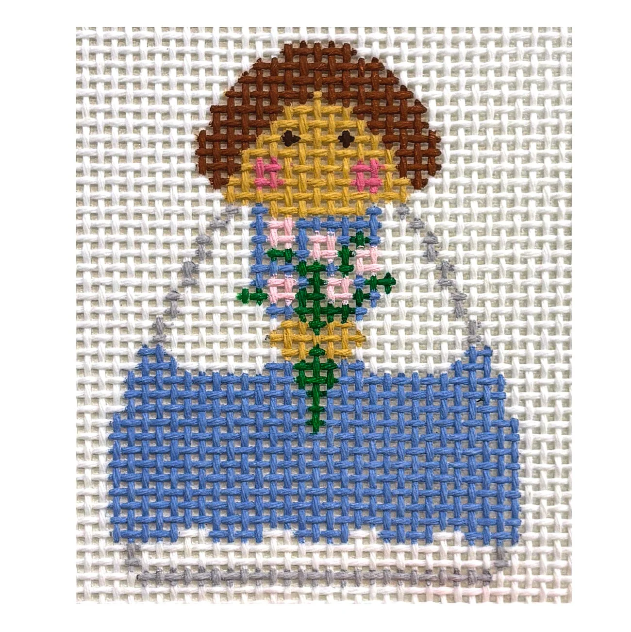 Blue Flower Angel