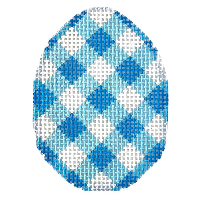 Blue Gingham Mini Egg