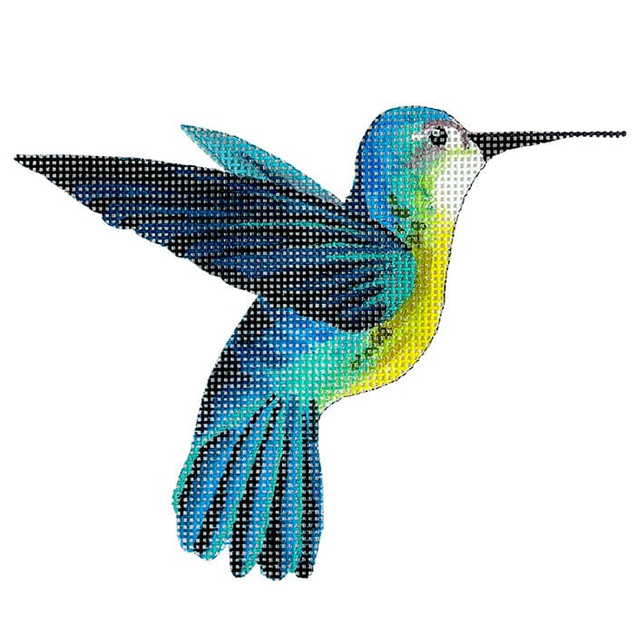 Blue Hummingbird Ornament