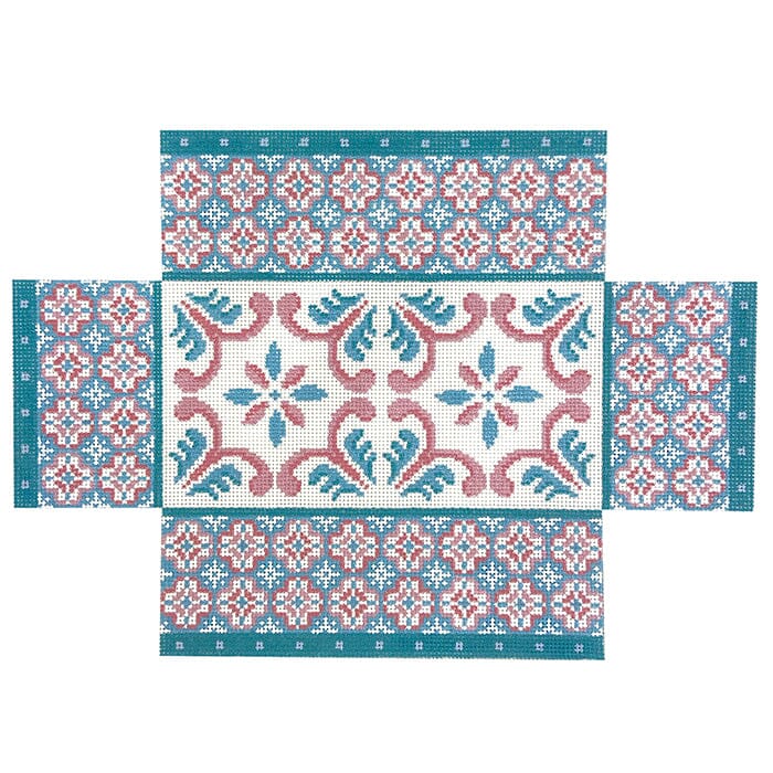 Blue Moroccan Tile Brick Cover