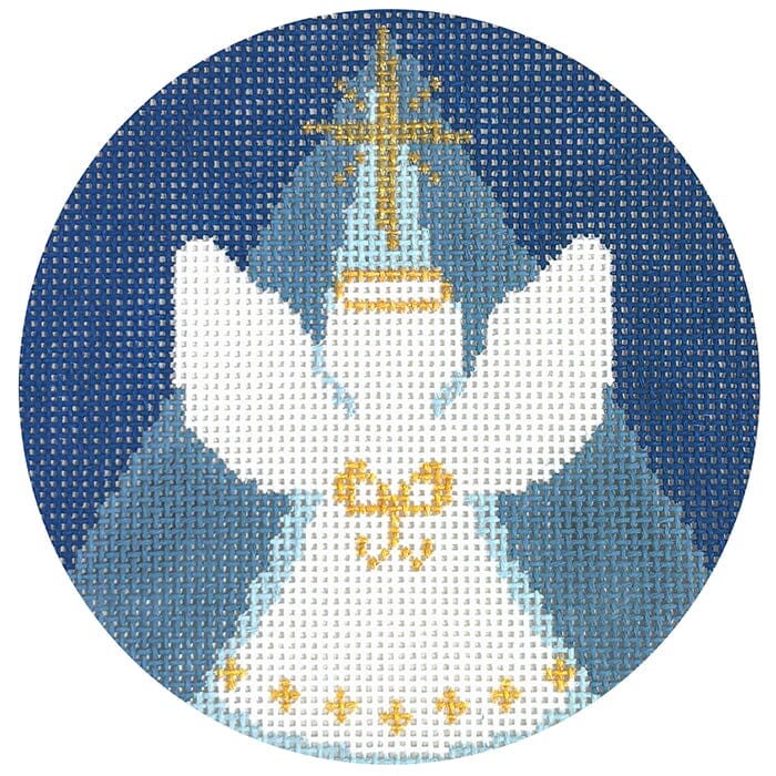 Blue Nativity - Angel Ornament