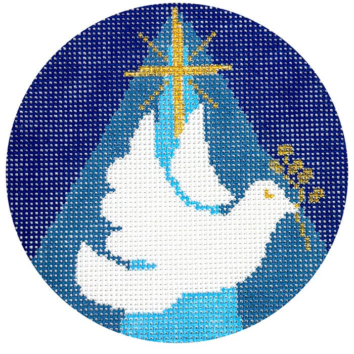Blue Nativity - Dove Ornament