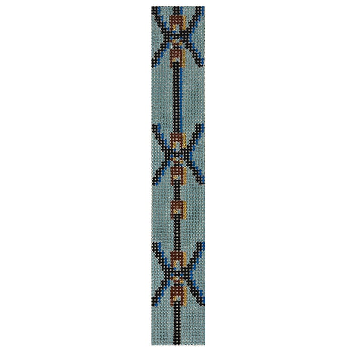 Blue Saddle Keyfob