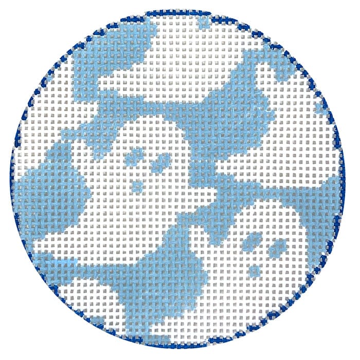 Blue White Ghosties Round
