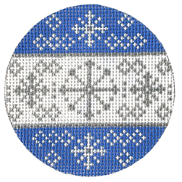 Blue White Silver Ball