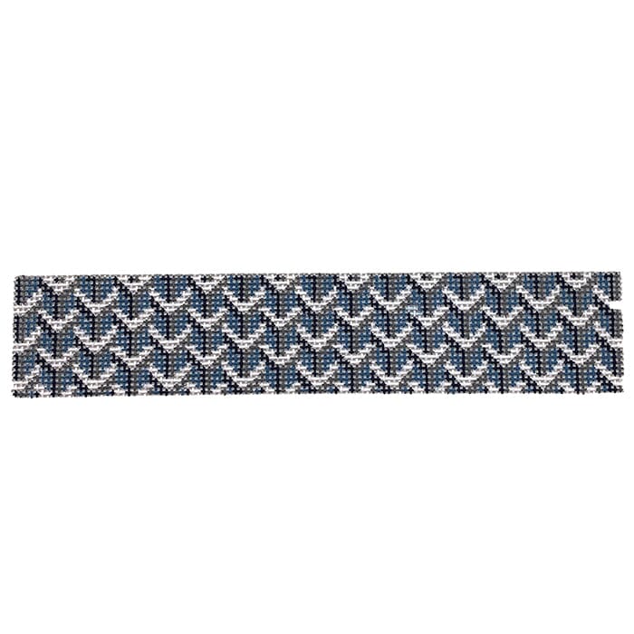 Blue Y Pattern Keychain