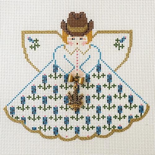 Bluebonnets Angel with Hat