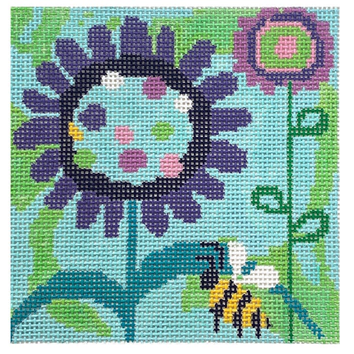 Busy Bee Floral Square