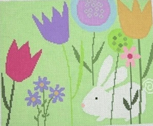 White Rabbit & Flowers