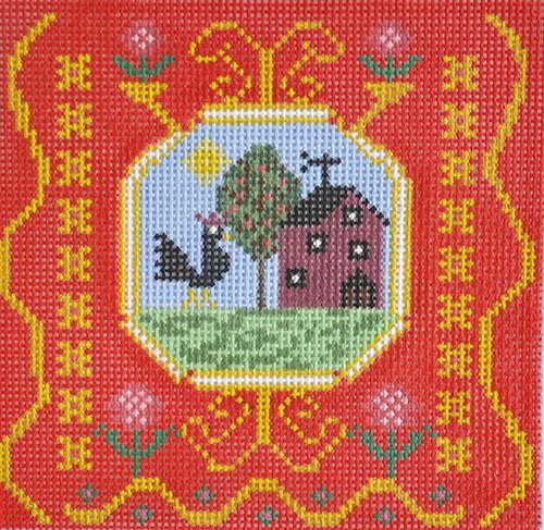 French Tile Rooster