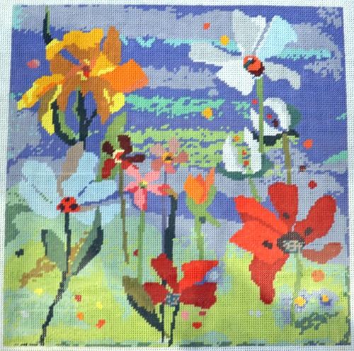 Collage Bouquet - Blue