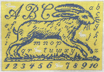 Toile Rabbit Sampler - Blue