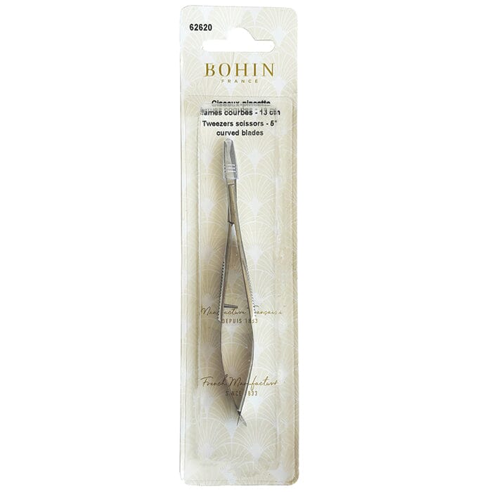 Bohin Tweezer Scissors Curved