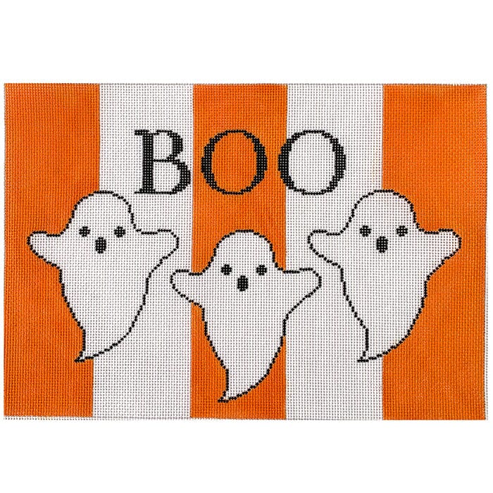 Boo Ghosts on Stripes