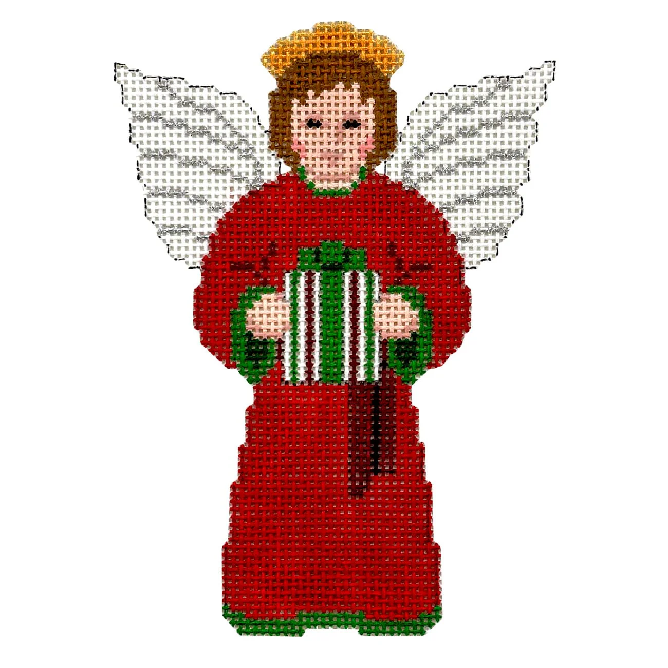 Boy Angel with Present, Red