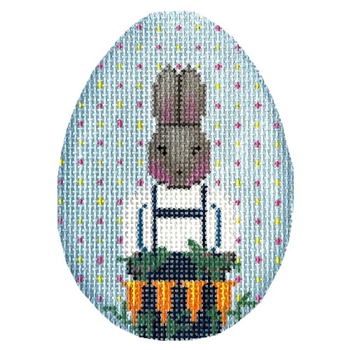 Boy Bunny with Carrots Egg